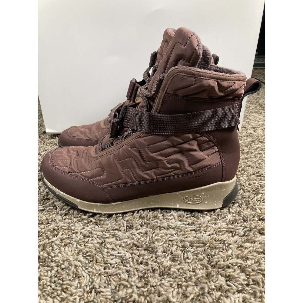 Chaco Women's Quilted Ankle Boots in Chocolate Brown